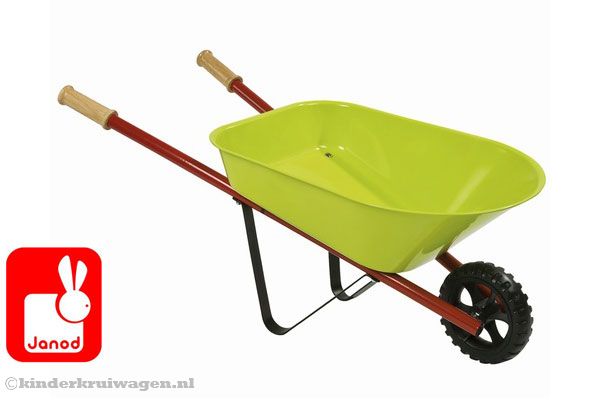 Janod Groene Vingers kinderkruiwagen.