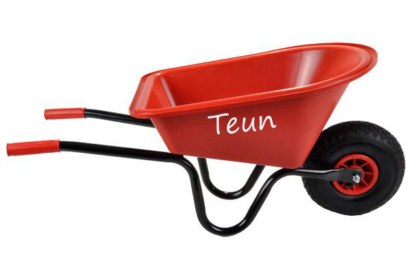 Plak de 2 stickers op beide zijkanten.